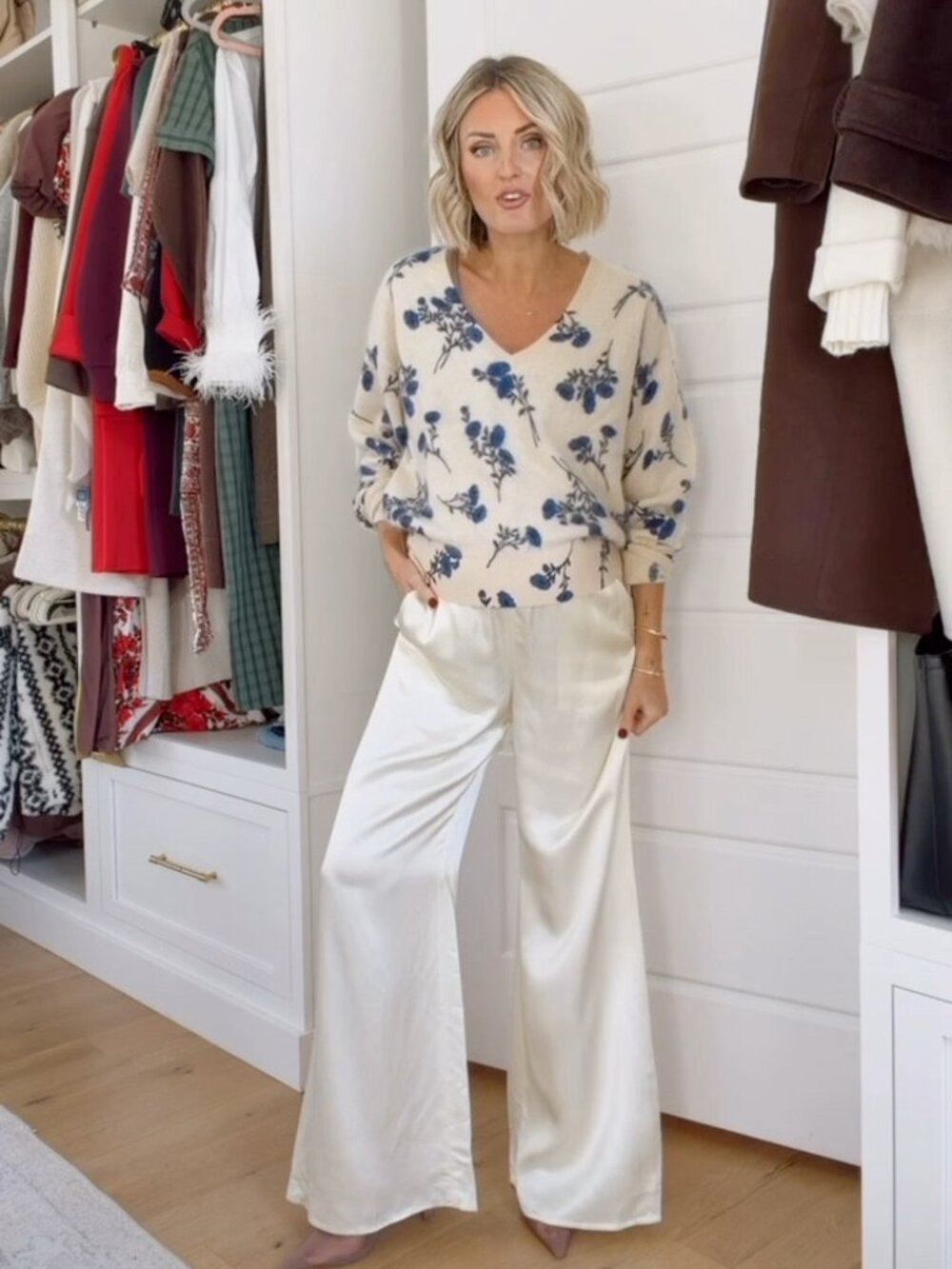 J.Crew Brushed Cashmere V-neck Sweater